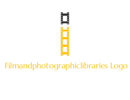 letter i forming film reel graphic