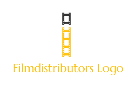 letter i forming film reel graphic
