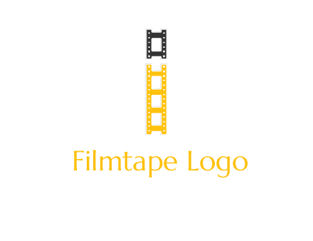 letter i forming film reel graphic