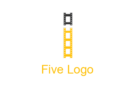 letter i forming film reel graphic
