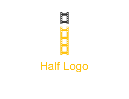 letter i forming film reel graphic