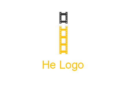 letter i forming film reel graphic