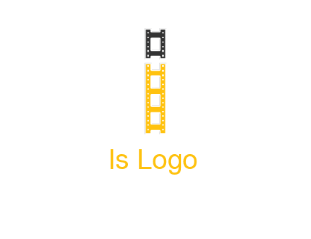 letter i forming film reel graphic