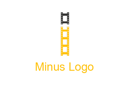 letter i forming film reel graphic