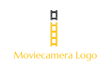 letter i forming film reel graphic