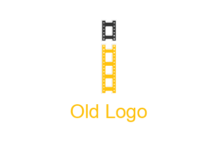 letter i forming film reel graphic