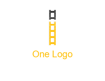 letter i forming film reel graphic