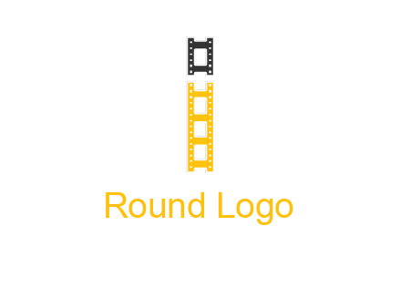 letter i forming film reel graphic