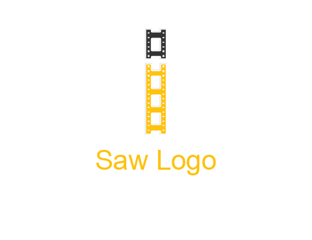 letter i forming film reel graphic