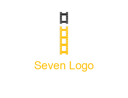 letter i forming film reel graphic