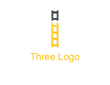 letter i forming film reel graphic