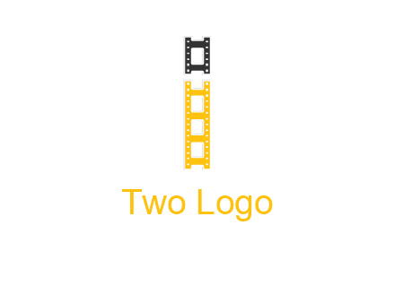 letter i forming film reel graphic