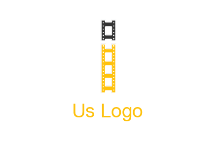 letter i forming film reel graphic