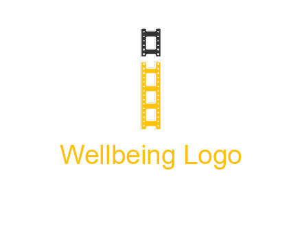 letter i forming film reel graphic