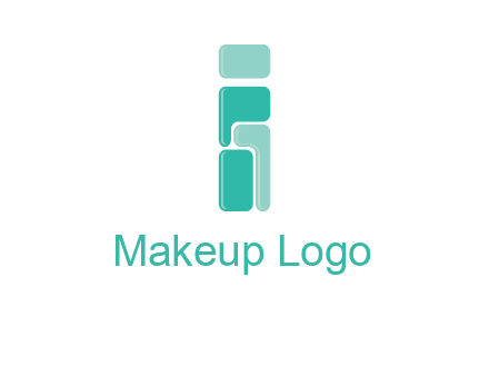 squares forming letter i logo