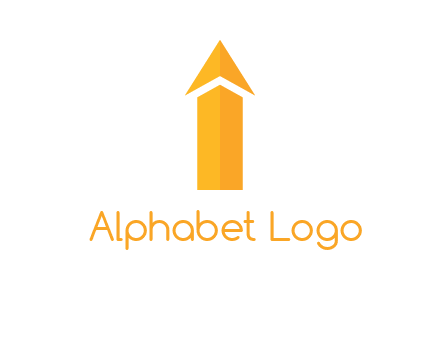 arrow forming letter i logo