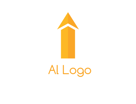 arrow forming letter i logo
