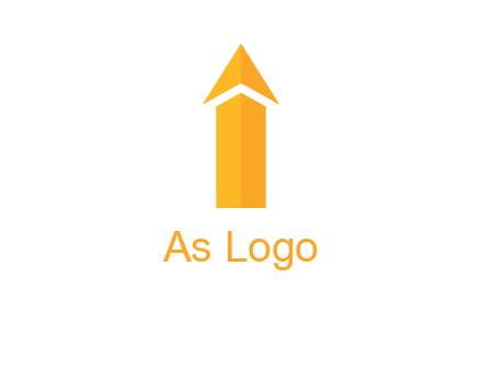 arrow forming letter i logo