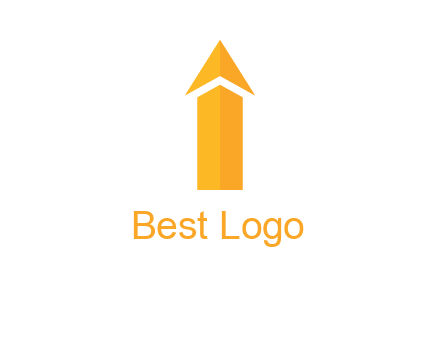 arrow forming letter i logo