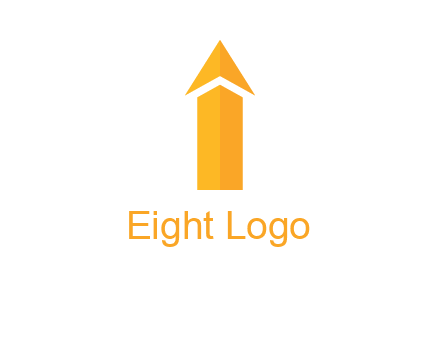 arrow forming letter i logo