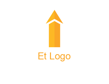 arrow forming letter i logo
