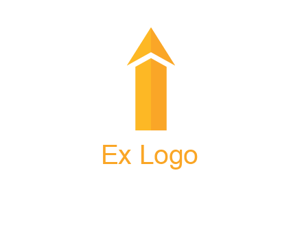 arrow forming letter i logo