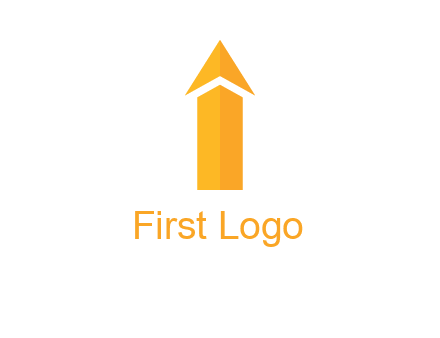 arrow forming letter i logo