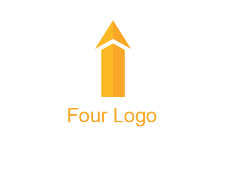 arrow forming letter i logo
