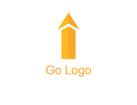 arrow forming letter i logo