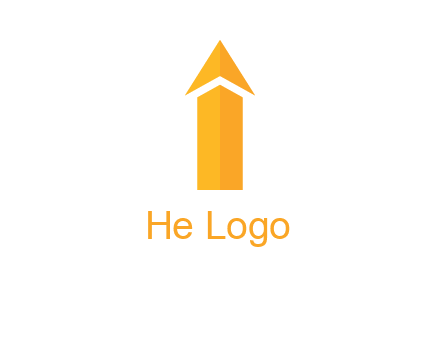 arrow forming letter i logo