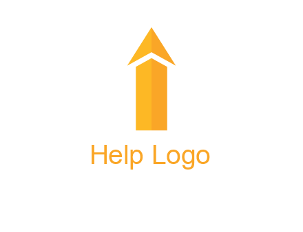 arrow forming letter i logo