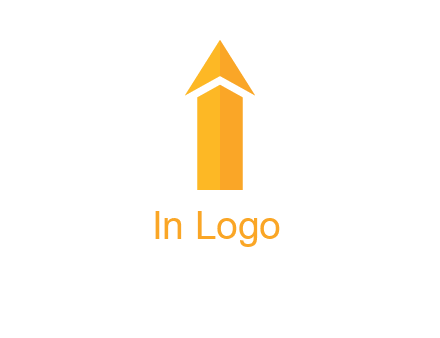 arrow forming letter i logo