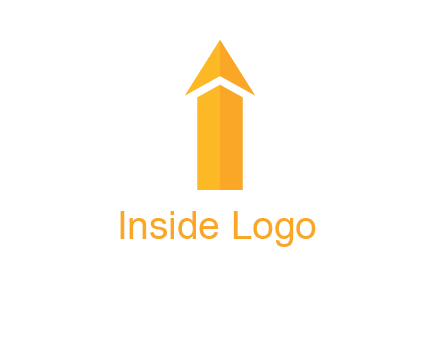 arrow forming letter i logo