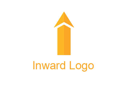 arrow forming letter i logo