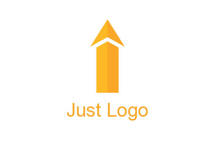 arrow forming letter i logo