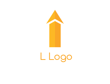 arrow forming letter i logo