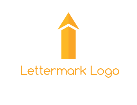 arrow forming letter i logo