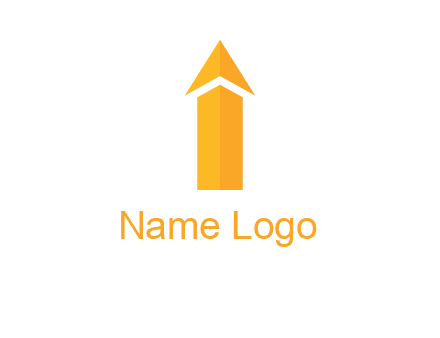 arrow forming letter i logo