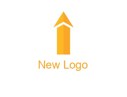 arrow forming letter i logo