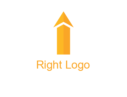 arrow forming letter i logo
