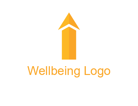 arrow forming letter i logo