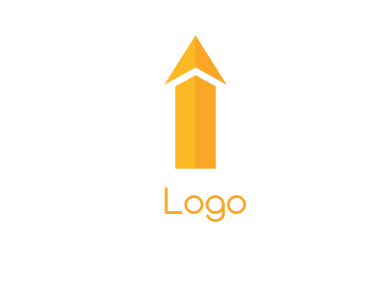 arrow forming letter i logo