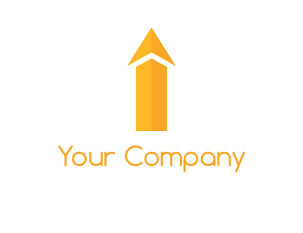 arrow forming letter i logo
