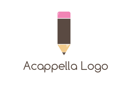 pencil forming letter i shape graphic