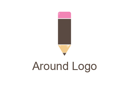 pencil forming letter i shape graphic