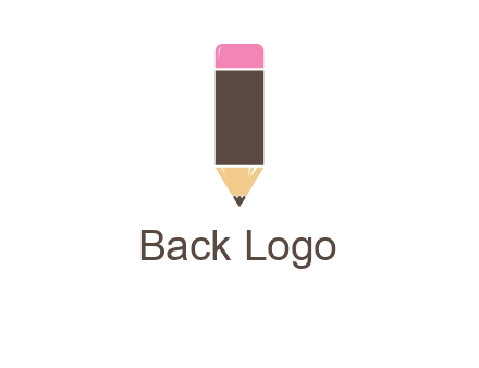 pencil forming letter i shape graphic