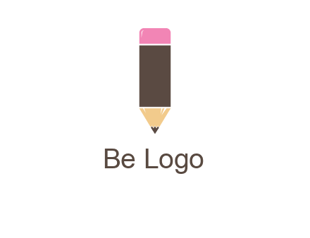 pencil forming letter i shape graphic