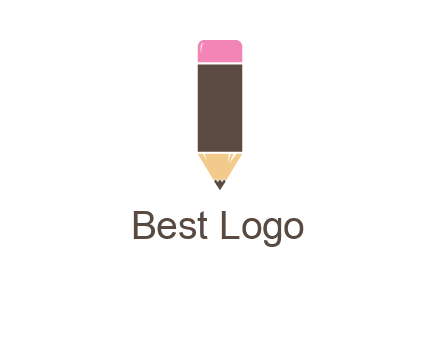 pencil forming letter i shape graphic