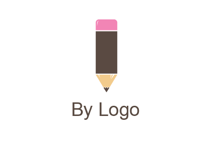 pencil forming letter i shape graphic
