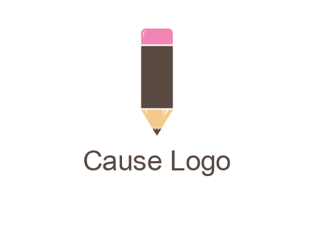pencil forming letter i shape graphic